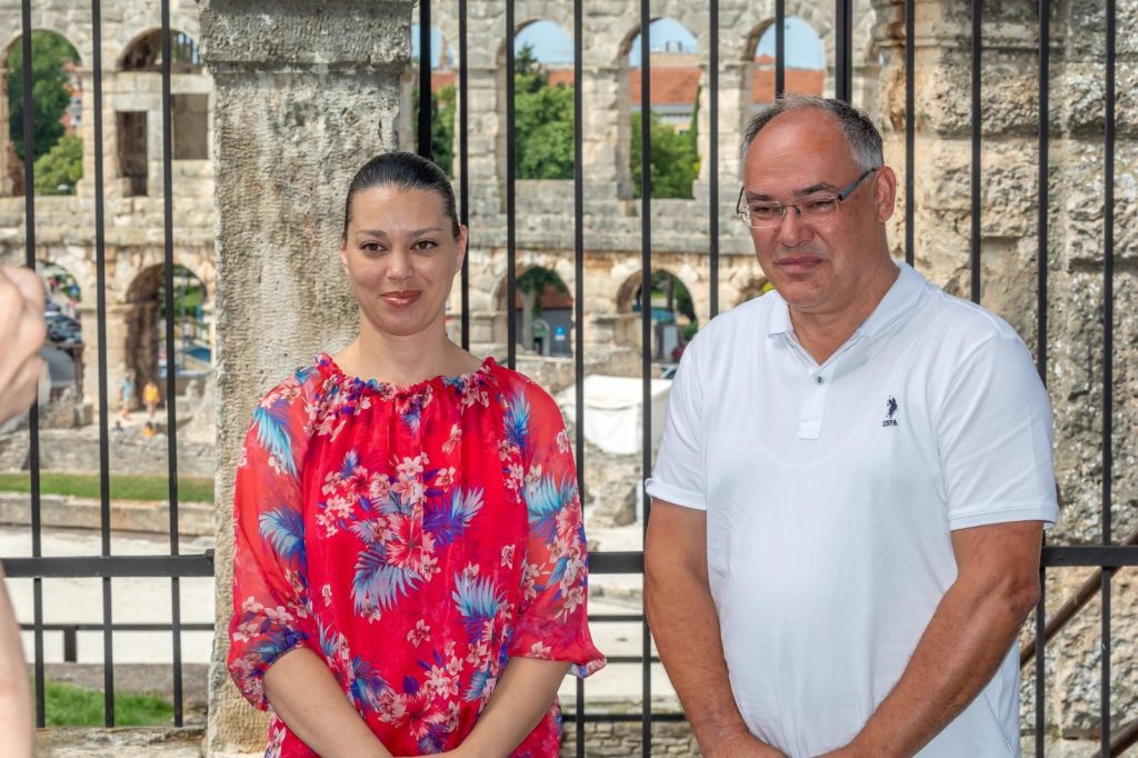 Maja Saric, predsjednica Demokrata Istre i Damir Kajin, nezavisni kandidat na listi Demokrata, Hrvatskih laburista i Liste za Rijeku, photo: Srecko Niketic - PIXSELL